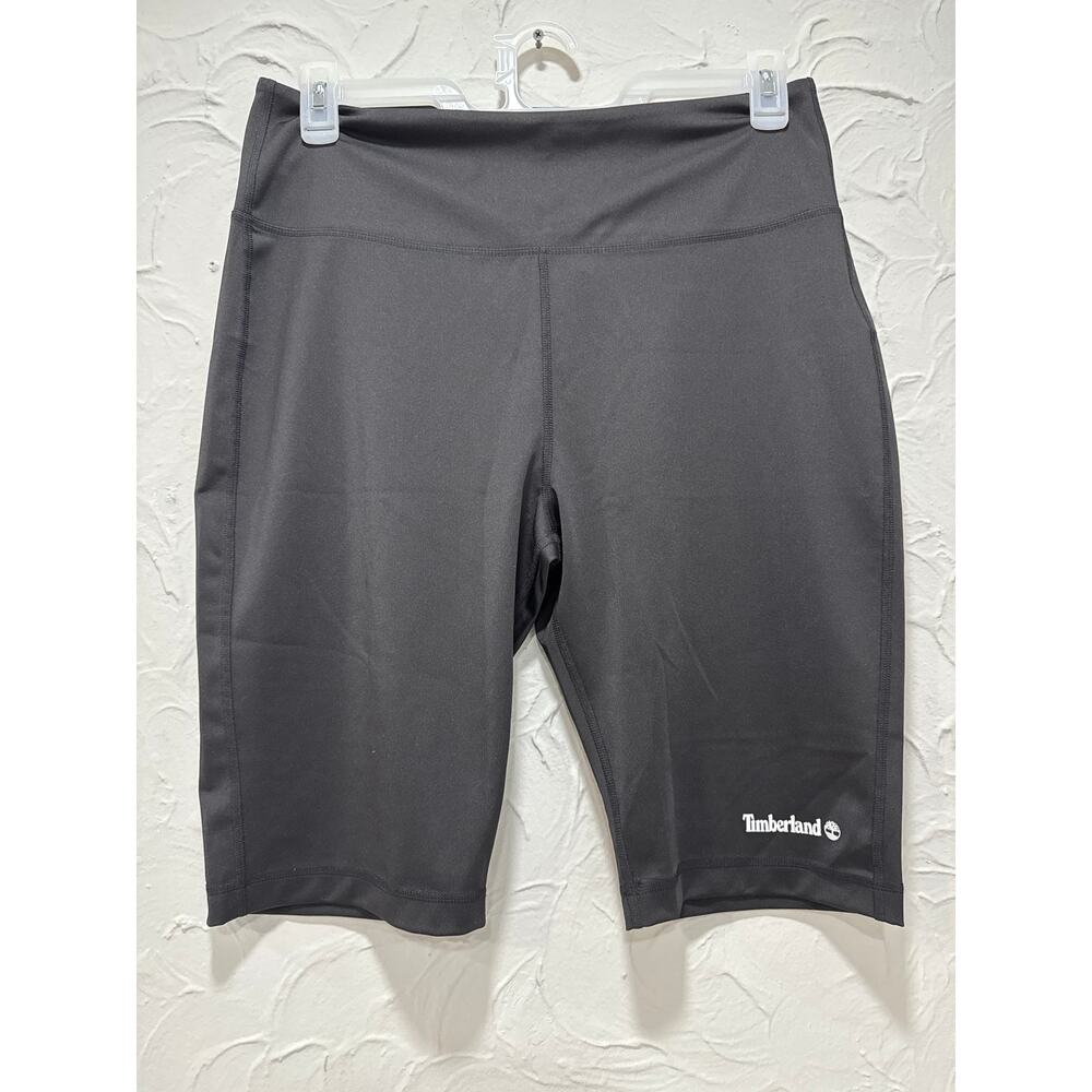 Timberland Women's Logo Biker Shorts - Color: Black  Size: XL